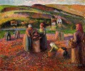 récolte de pommes de terre 1893 Camille Pissarro